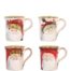 Vietri Old St. Nick Assorted Mugs - Set of Four