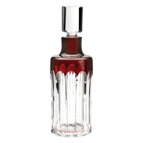 Waterford Mixology takes an innovative approach on fine entertaining with this collection of colored and clear crystal stemware, barware and bar accessories. This Waterford Mixology Decanter features brilliant red colored accents and the unique crystal pattern of talon- simply a stunning gift.