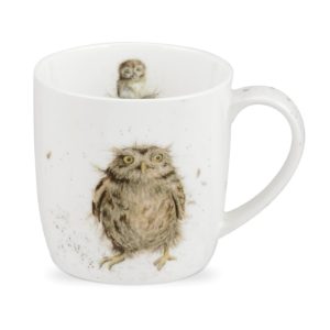 Royal Worcester Wrendale Designs Single What a Hoot (Owl) Fine Bone China Mug