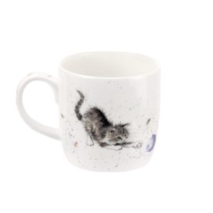 Royal Worcester Wrendale Designs Single Cat and A Mouse (Cat/Mouse) Fine Bone China Mug