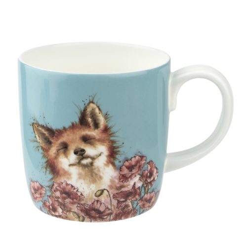 Royal Worcester Wrendale Designs 14oz Poppy Field Mug (Fox)