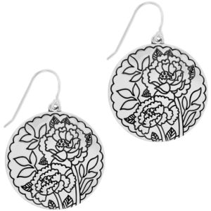Journey To India Indigo French Wire Earrings The famed Blue Room at the City Palace in Jaipur, India, inspired these hand-enameled earrings featuring blue and white marigold flowers. Style: #JA7013 Collection: Journey to India Color: Silver-Blue Type: French Wire Width: 1 3/16" Drop: 1 1/4" Material: Enamel Finish: Silver plated Suggested Retail Price: $68.00